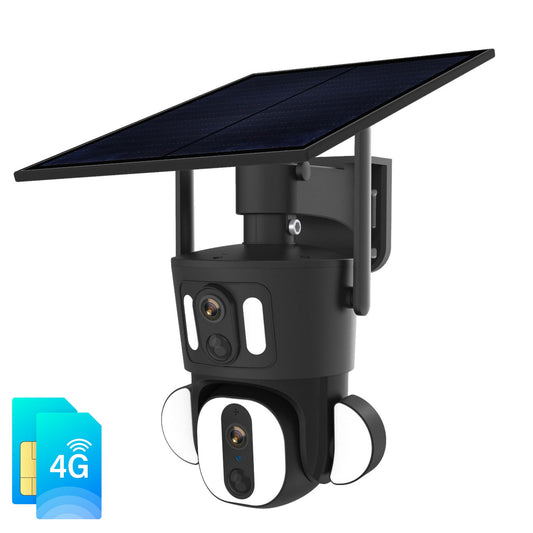 Dual lens 4G Solar PTZ Security camera