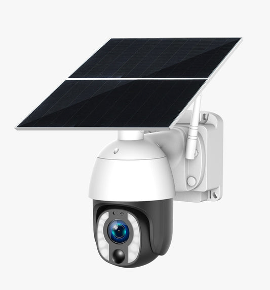 Metal Solar PTZ Security Camera 4G with 10X Optical Zoom